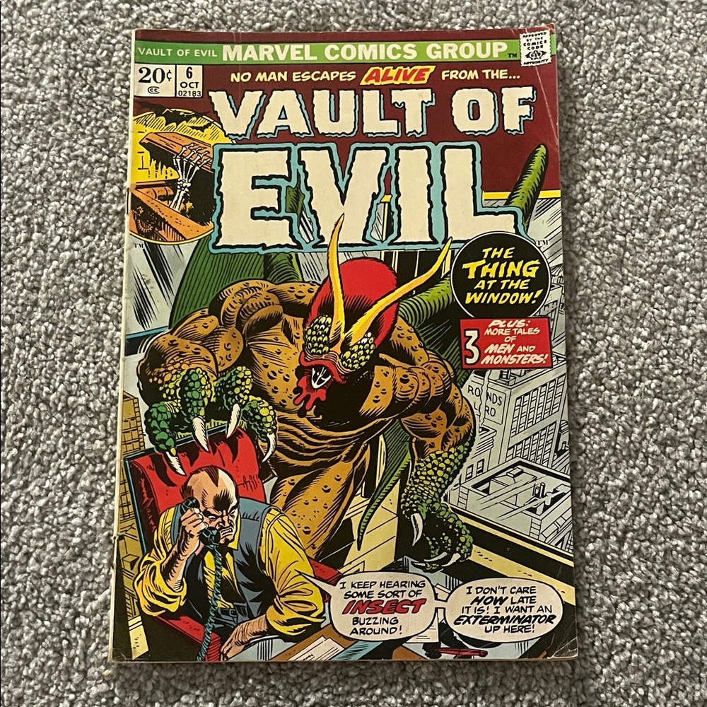 Marvel Vault of Evil Comic - Red, Yellow, Green